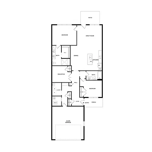 Floor plan The Riesling 2 Bed + Den