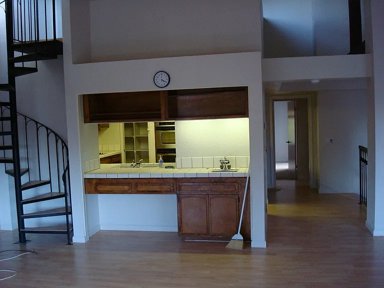 wet bar in living area