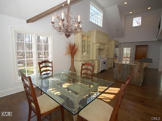 The dining area can fit a large table as well...