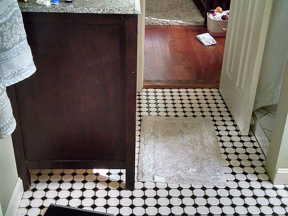 Bathroom floor
