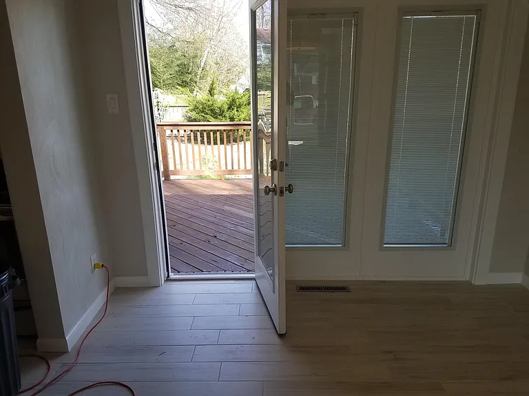 Dining room out to deck