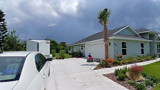2-car garage and driveway