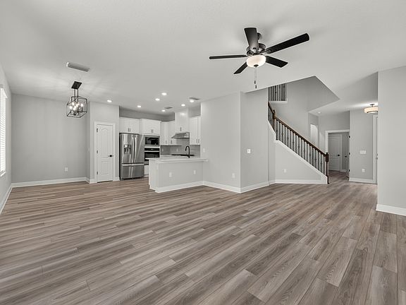 Spacious open entertainment area