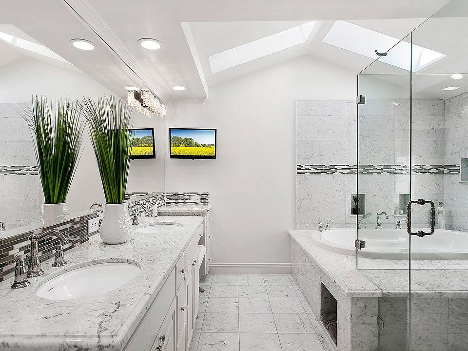Carrera Marble Master Bath