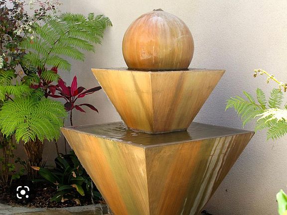 Fountain in courtyard