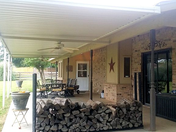 Covered back porch