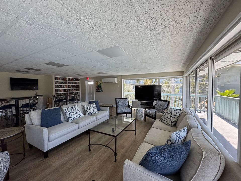 Club house sitting area and book exchange.