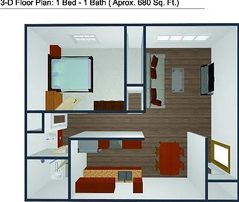 One Bedroom One Bath One Bedroom One Bath