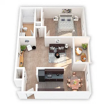 Floor plan One Bedroom