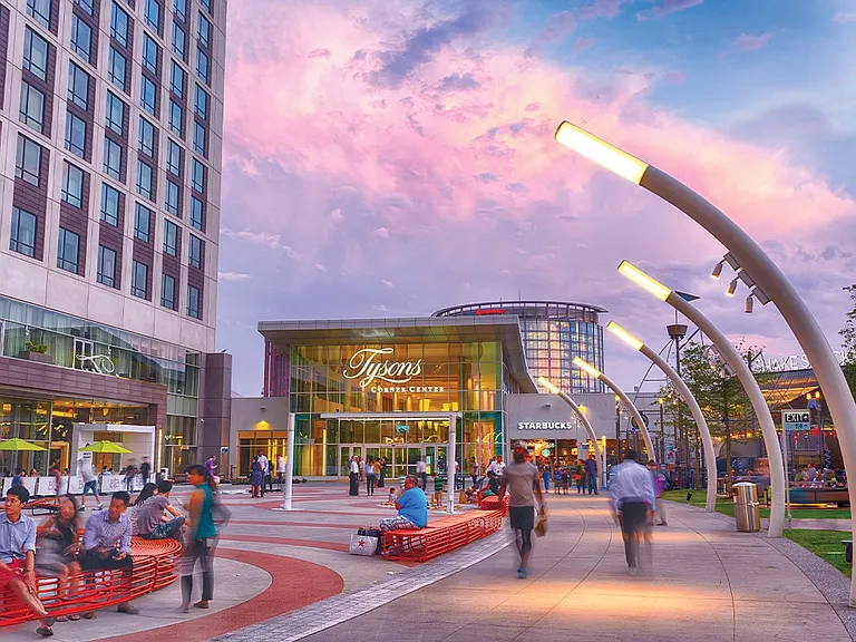 Next to Tyson's Mall