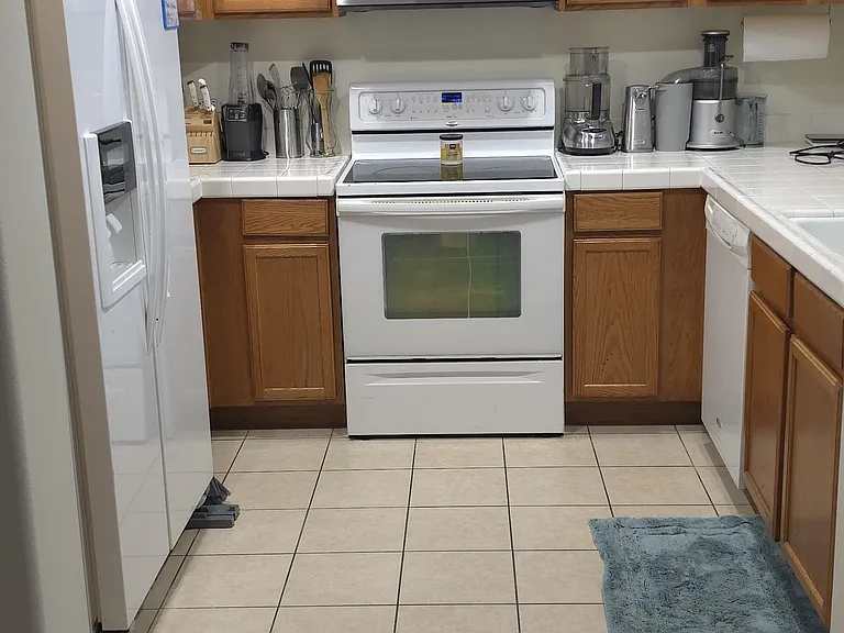 Kitchen view from hallway/entryway