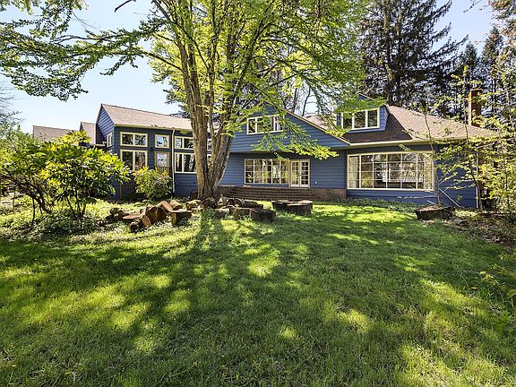 Large backyard with garden