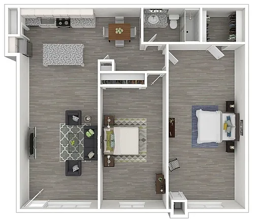 Floor plan 2 Bedroom