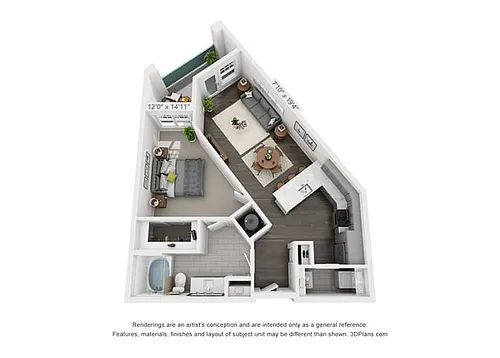 Floor plan A5 - Artful
