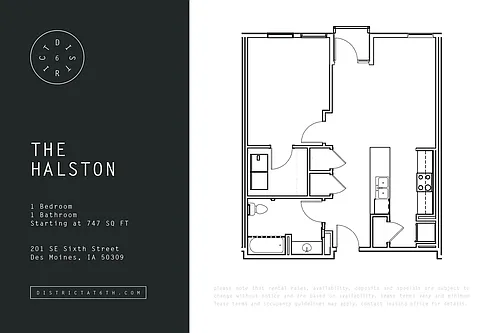 Floor plan Halston