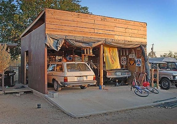 carport/garage from east