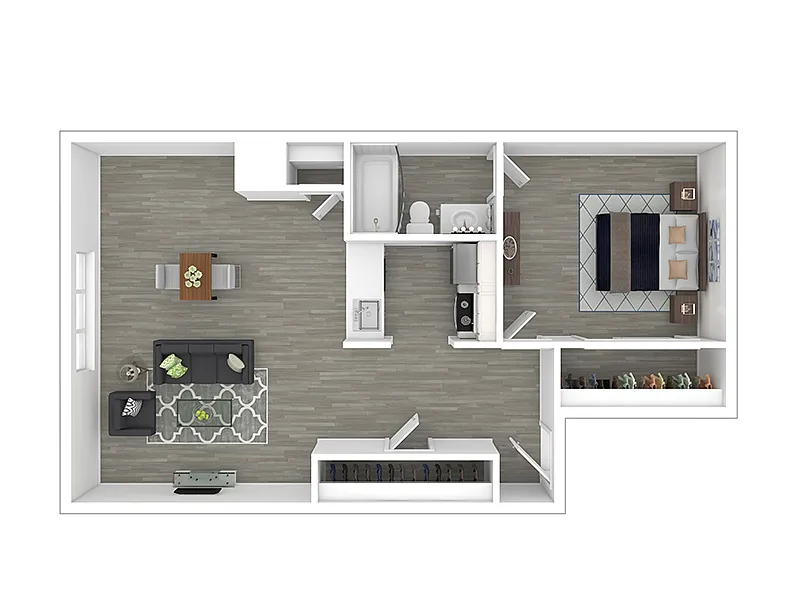 Floor plan 1X1