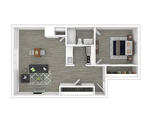 Floor plan 1X1