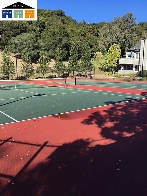 Lit Tennis Courts