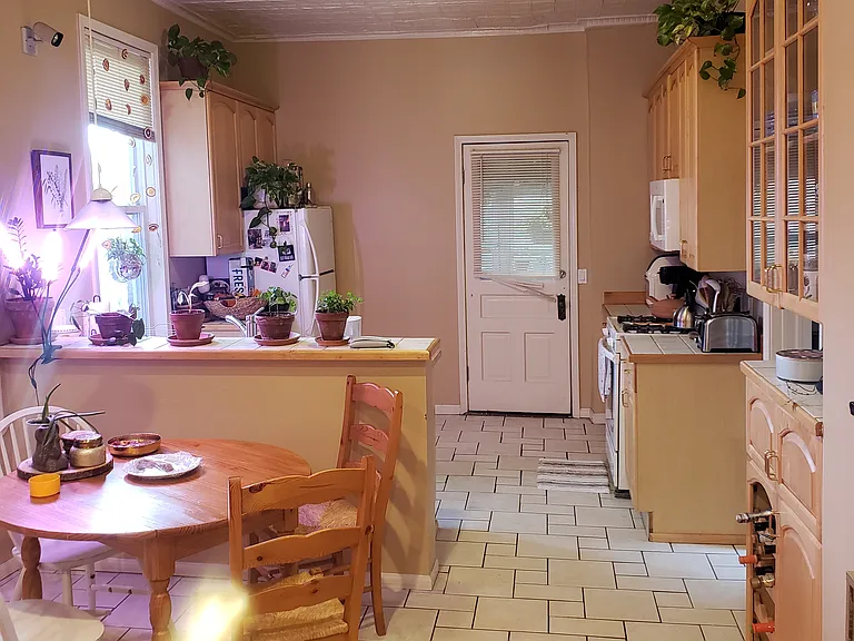 Dining room and kitchen
