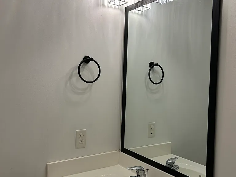 private bathroom with new fixtures