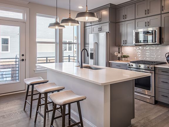 Designer kitchen with lots of cabinet space