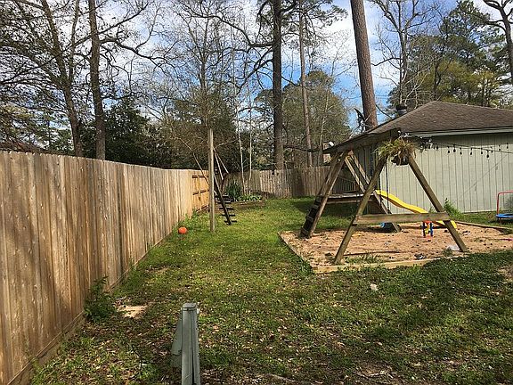 Fenced in back yard