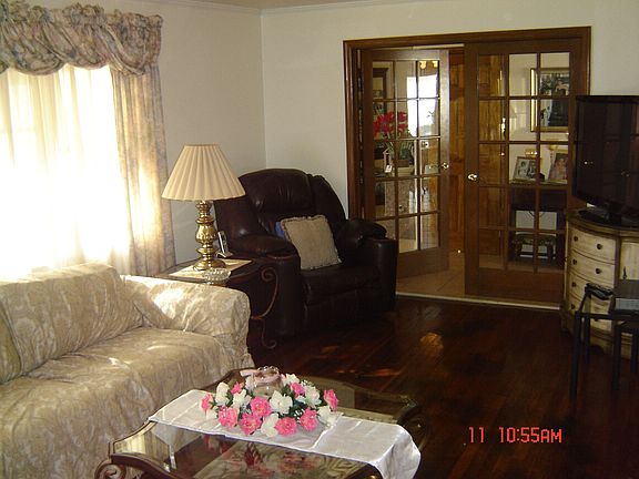 Living room with French Doors