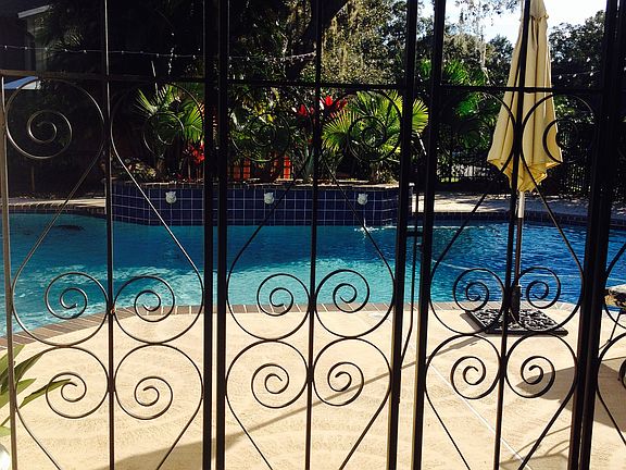 View of Pool through Gate