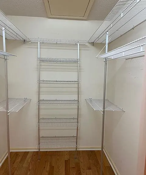 Walk-in Closet in two bedrooms.