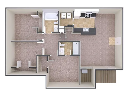 Floor plan Three Bedroom