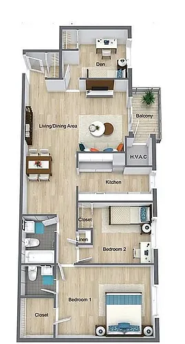 Floor plan B1DR