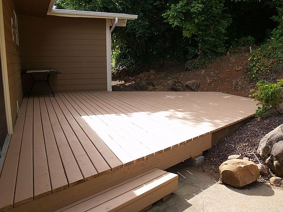 Backyard deck