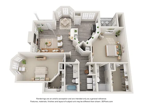 Floor plan The Cardinal Flower Lower with Attached Garage