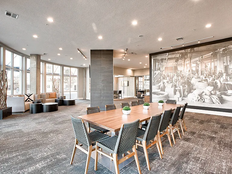Catch up with friends in the spacious clubroom
