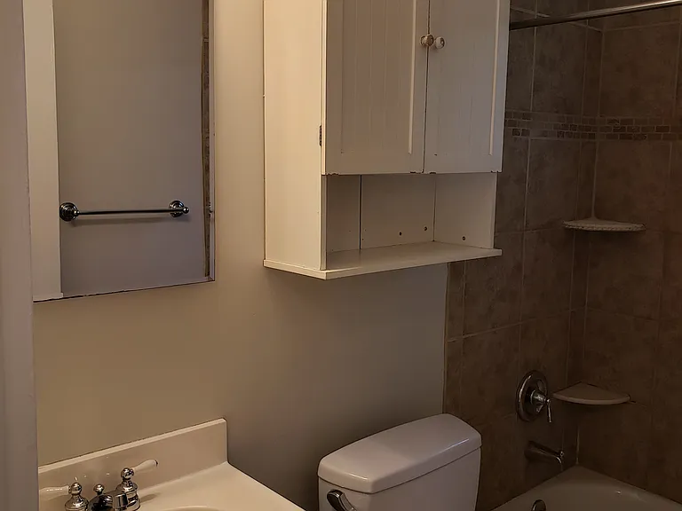 bathroom sink and cabinet