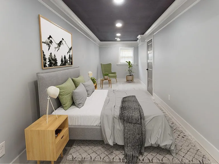 Bedroom 5. This image shows a virtually furnished space. Bedrooms come unfurnished.