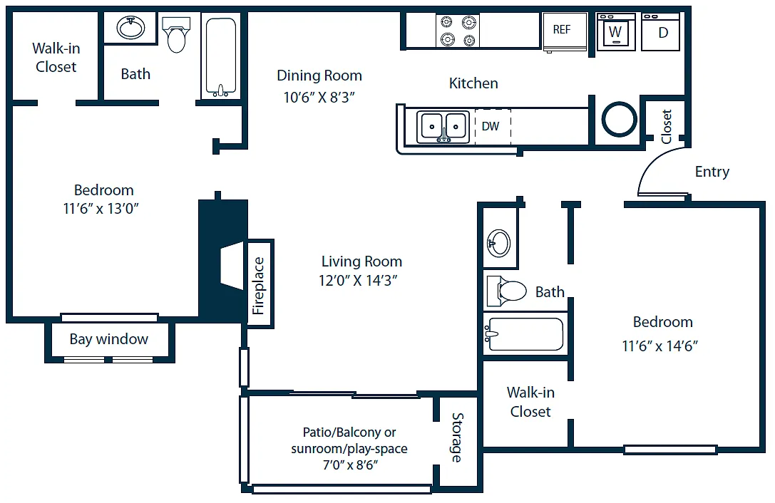 Floor plan B8