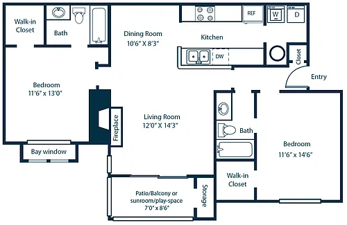 Floor plan B8