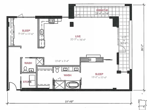 Floor plan B1