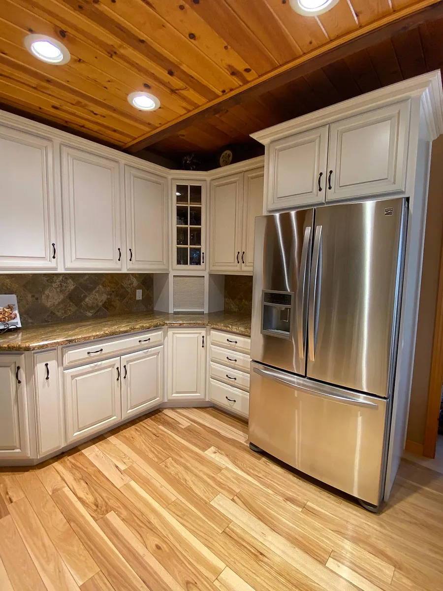 View of kitchen from sink - 3685 Grass Lake Rd