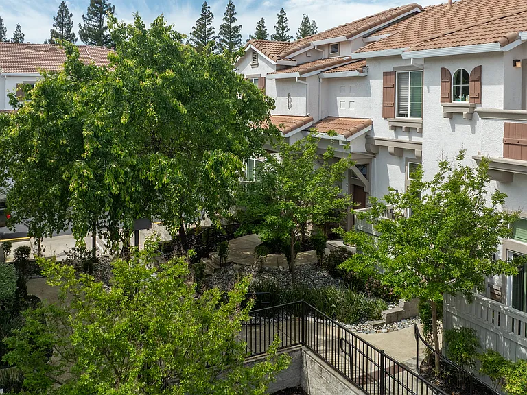 Lush landscaping