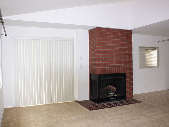 Living room with fireplace