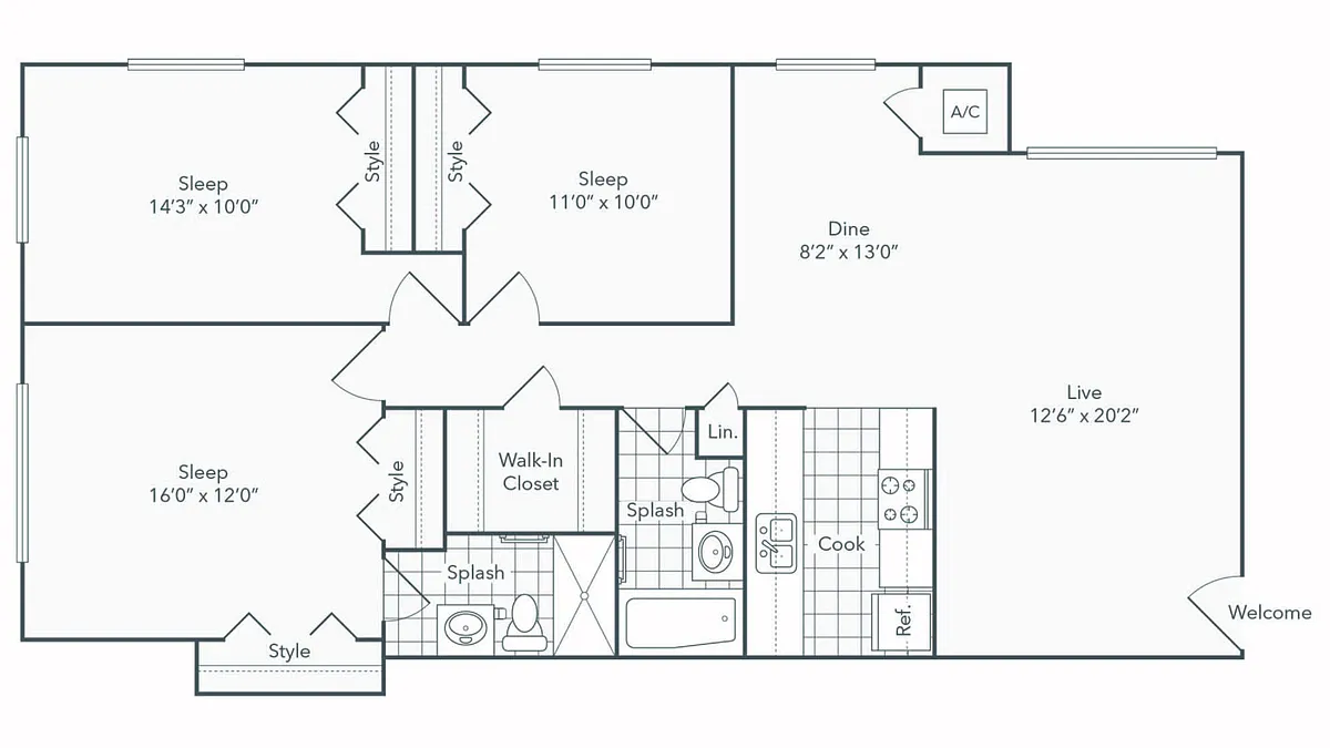 Floor plan Douglas