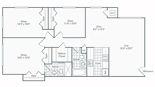 Floor plan Douglas