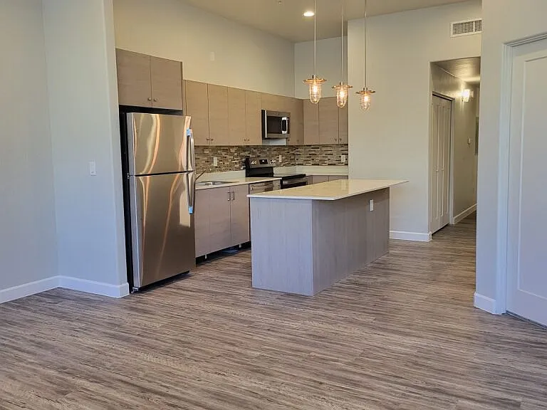 Kitchen with stainless steal appliances
