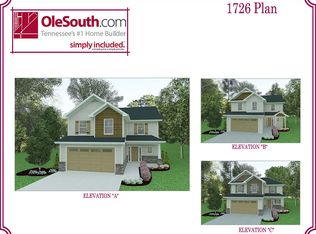1726 Elevation ABC Plan, Wheatfield, Shelbyville, TN 37160