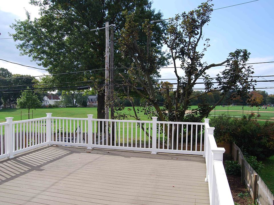 Deck overlooking park