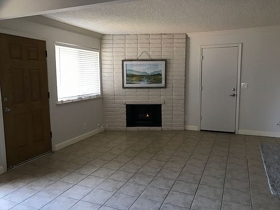 Living room fireplace