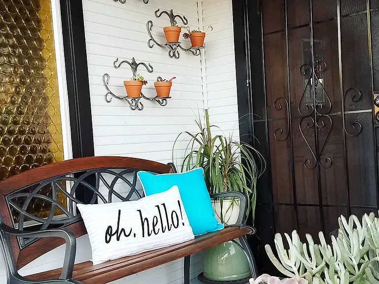 Relax on your welcoming front porch first thing in the morning or after a long day at work. Invite guests with character and style.